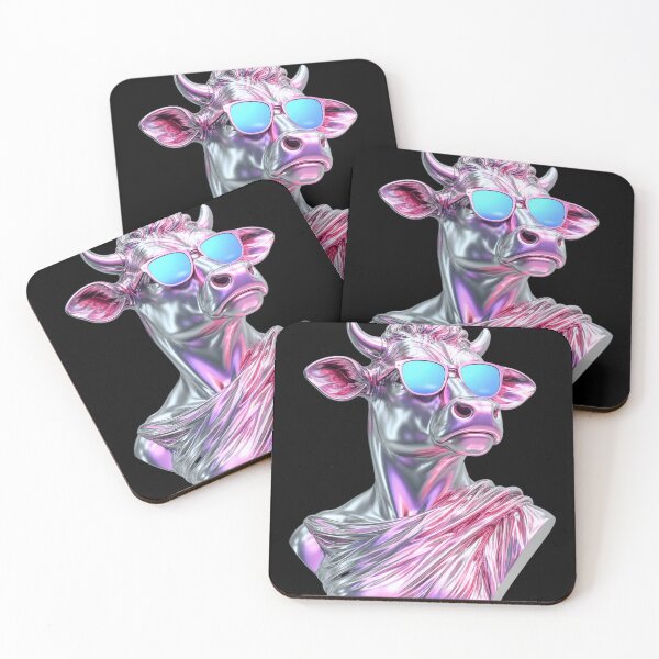 Item preview, Vaporwave Cow Head Statue designed and sold by Peace And Yogi.
