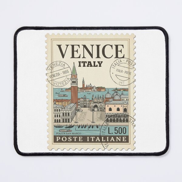 Item preview, Vintage Venice Italy Piazza San Marco Travel Stamp designed and sold by k3rstman1.