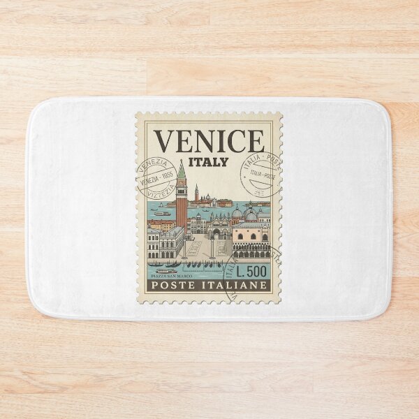 Item preview, Vintage Venice Italy Piazza San Marco Travel Stamp designed and sold by k3rstman1.