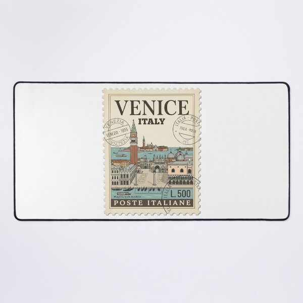 Item preview, Vintage Venice Italy Piazza San Marco Travel Stamp designed and sold by k3rstman1.