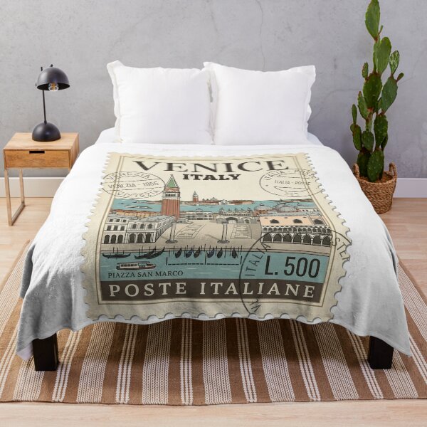 Item preview, Vintage Venice Italy Piazza San Marco Travel Stamp designed and sold by k3rstman1.