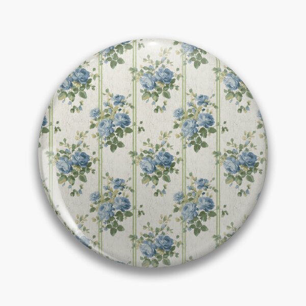 Item preview, Distressed Vintage Blue Floral  designed and sold by LouieVanille.