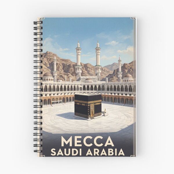 Item preview, Mecca Saudi Arabia Vintage Travel Poster – Kaaba & Masjid al-Haram Art designed and sold by Bomax121.