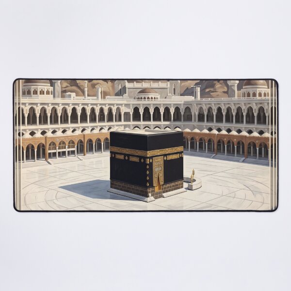 Item preview, Mecca Saudi Arabia Vintage Travel Poster – Kaaba & Masjid al-Haram Art designed and sold by Bomax121.