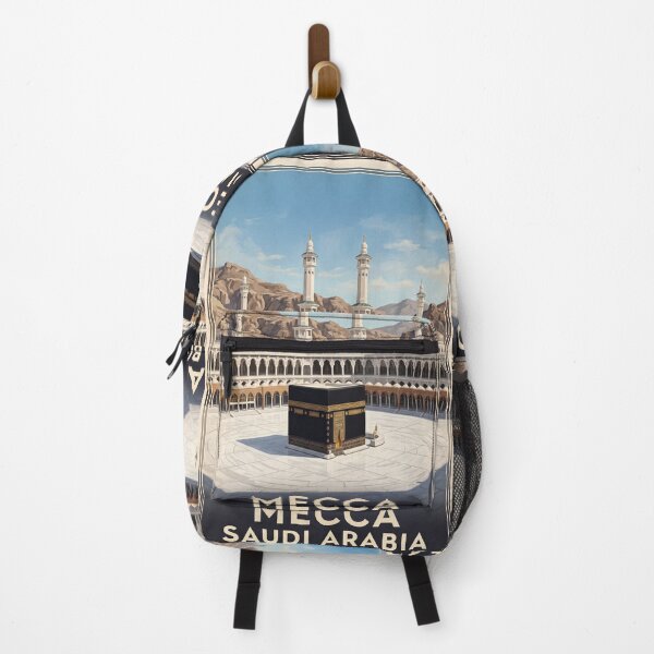 Item preview, Mecca Saudi Arabia Vintage Travel Poster – Kaaba & Masjid al-Haram Art designed and sold by Bomax121.