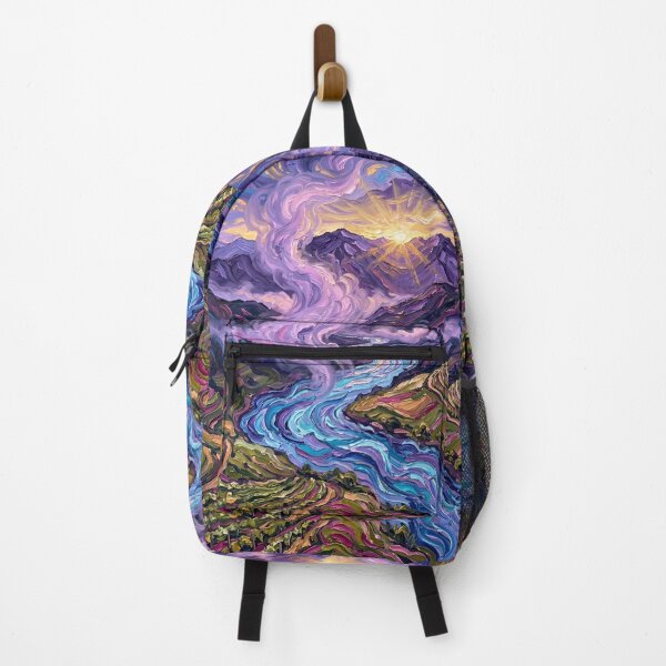Item preview, Whirling River Through Violet Mountain Valley designed and sold by lenamedema.