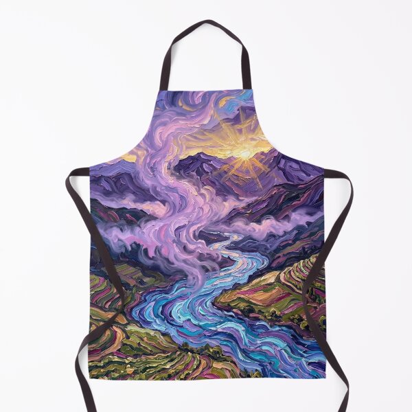 Item preview, Whirling River Through Violet Mountain Valley designed and sold by lenamedema.