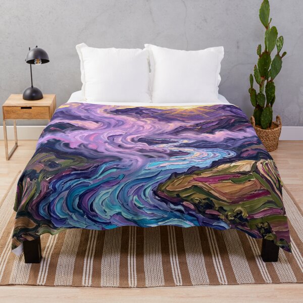 Item preview, Whirling River Through Violet Mountain Valley designed and sold by lenamedema.