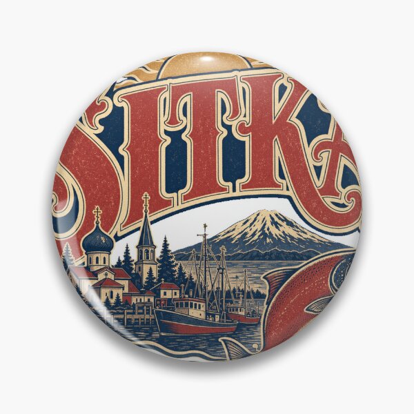 Item preview, Sitka Alaska Retro Signpainter Lettering Art designed and sold by VisualArtsOasis.