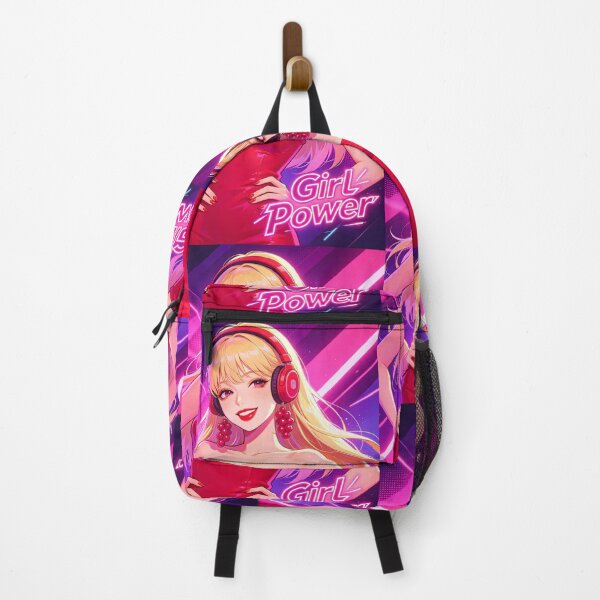 Item preview, Y2K Girl Power — Blonde in Red with Headphones designed and sold by Bondingbonding.
