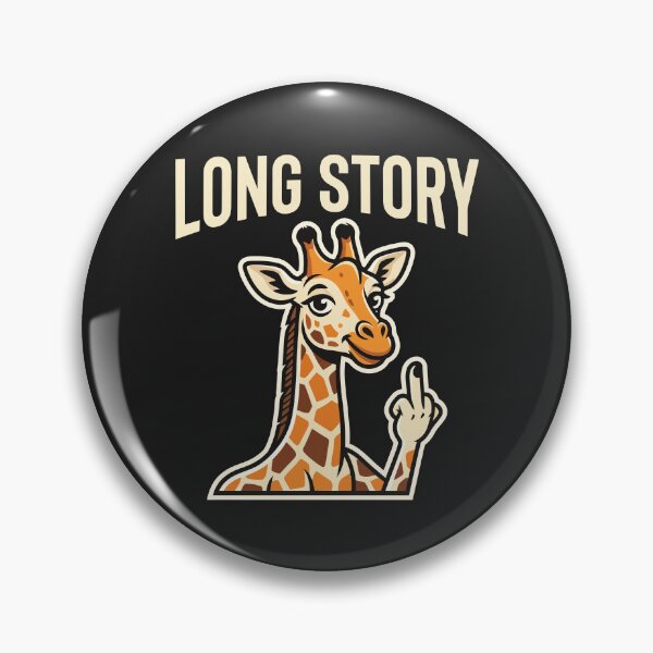 Item preview, Long Story Giraffe Middle Finger Funny Animal designed and sold by Amir Faysal.