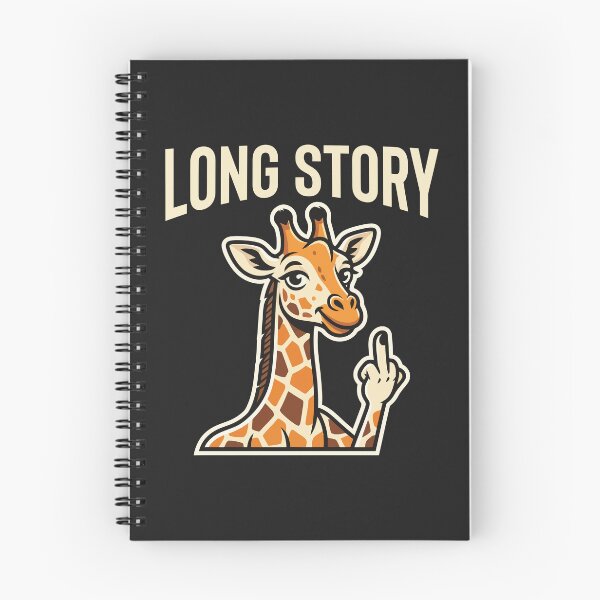 Item preview, Long Story Giraffe Middle Finger Funny Animal designed and sold by Amir Faysal.