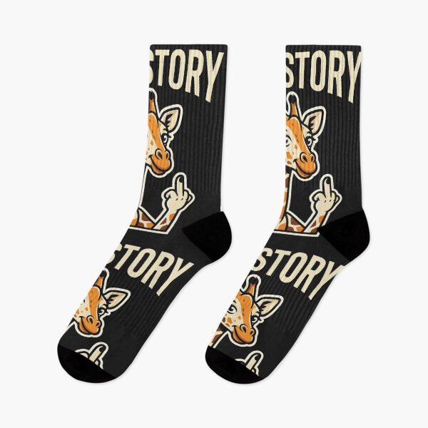 Item preview, Long Story Giraffe Middle Finger Funny Animal designed and sold by Amir Faysal.