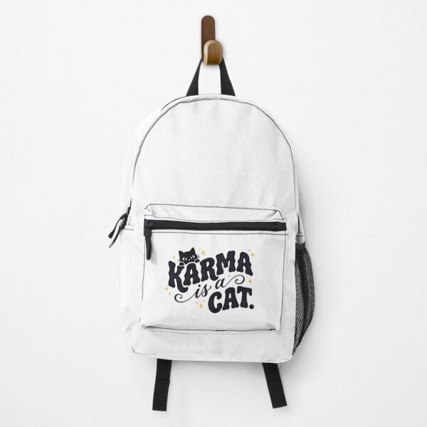 Item preview, Karma is cat cute doodle - Stickers, Phone cases designed and sold by Sticker Tonic.