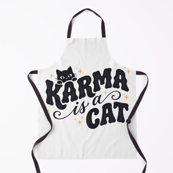 Item preview, Karma is cat cute doodle - Stickers, Phone cases designed and sold by Sticker Tonic.