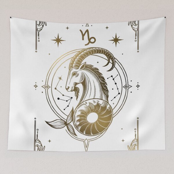Item preview, Capricorn Mystical Tarot Style Zodiac designed and sold by Zodiac Celestial Art.