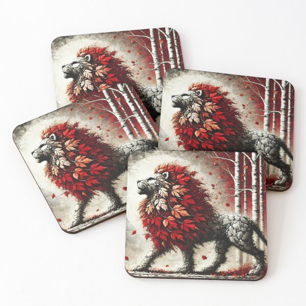 Item preview, Fall Lion, Ai Generated Art designed and sold by ACC .