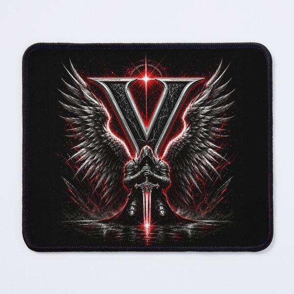 Item preview, Crimson Oath Sentinel Letter Y designed and sold by BlissBlvdShop.