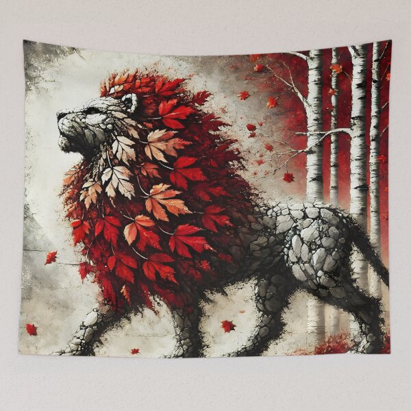 Item preview, León de otoño, arte generado por IA designed and sold by ACC .