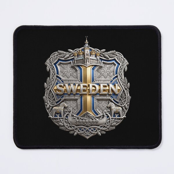 Item preview, Sweden Swedish Flag Design, Swedish Pride Shirt, Blue Yellow Nordic Flag, Sweden Culture, Scandinavian Heritage, Stockholm Travel, Swedish Identity Graphic designed and sold by Typologystudios.