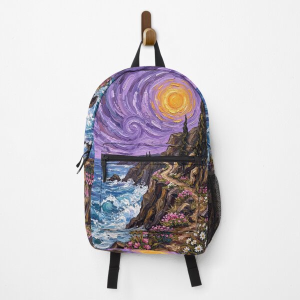 Item preview, Swirling Night Over Coastal Cliffs designed and sold by lenamedema.