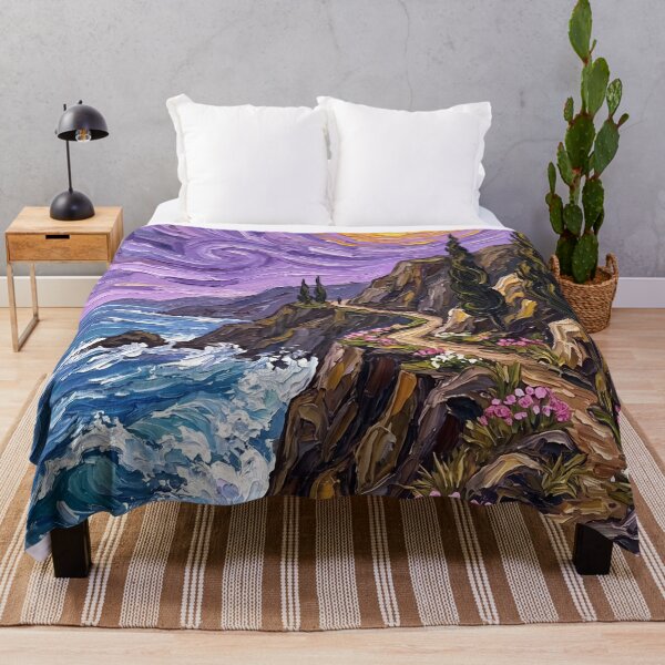 Item preview, Swirling Night Over Coastal Cliffs designed and sold by lenamedema.