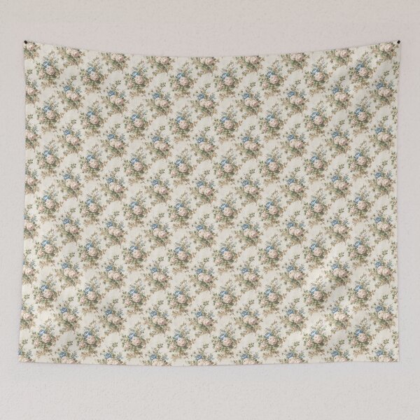 Item preview, Distressed Vintage Blue Floral designed and sold by LouieVanille.