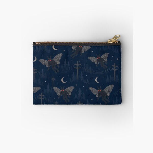 Item preview, Mothman Migration Seamless Pattern | Cryptidcore Midnight Navy designed and sold by StickyGuys.