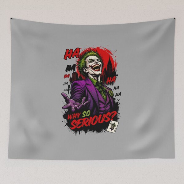 Item preview, Why So Serious? - Joker Laughing Graphic Art designed and sold by PoppaBear71.