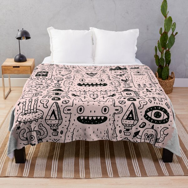 Item preview, Whimsical Doodle Monster Abstract Art Design designed and sold by Romgora.