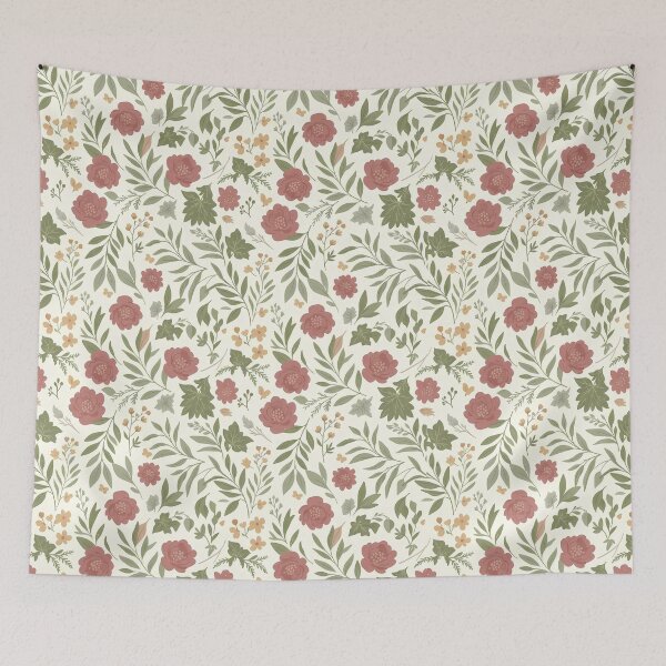 Item preview, Pattern of flowers and leaves designed and sold by Ruchi73.
