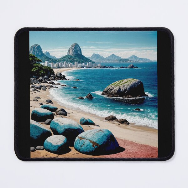 Item preview,  Arpoador (the Harpoon )a small peninsula between Ipanema and Copacabana.#2 designed and sold by Helios Be. Lavsh.