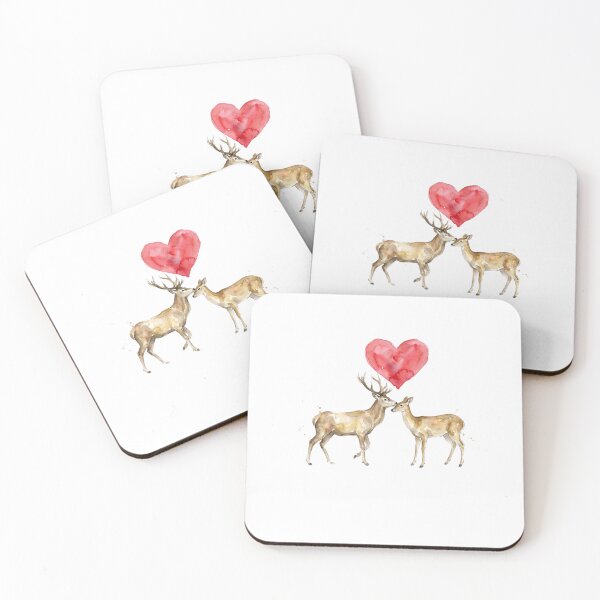 Item preview, Deer Couple Heart designed and sold by Roy & Tiffany.