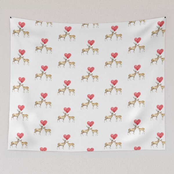 Item preview, Deer Couple Heart designed and sold by Tiffany Roy.