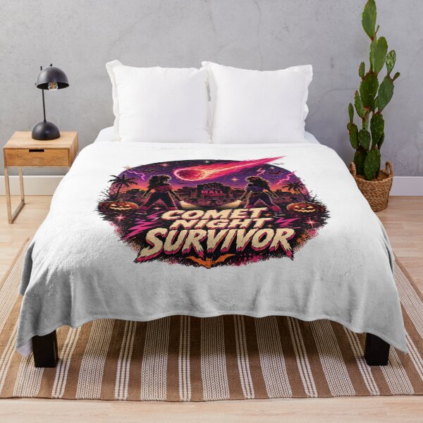 Item preview, Comet Night Survivor – Retro 80s Halloween Mall Apocalypse designed and sold by TVPS17.