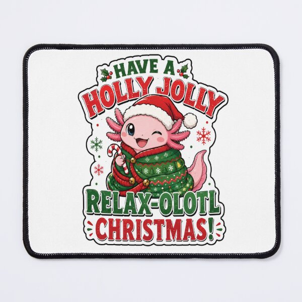 Item preview, Funny Axolotl Christmas Cute Holiday Relaxolotl designed and sold by Uniqueauraaprints.
