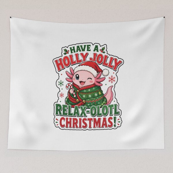 Item preview, Funny Axolotl Christmas Cute Holiday Relaxolotl designed and sold by Uniqueauraaprints.