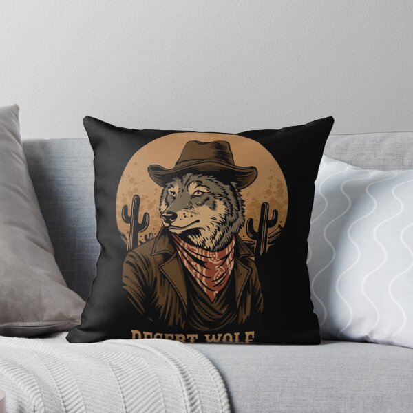 Item preview, Desert Wolf Cowboy Shirt designed and sold by phsycartwork.