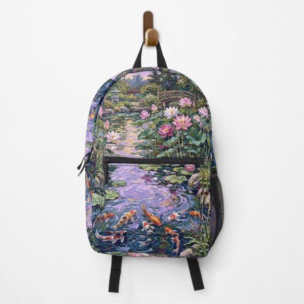 Item preview, Tranquil Koi Pond With Lotus Flowers designed and sold by lenamedema.