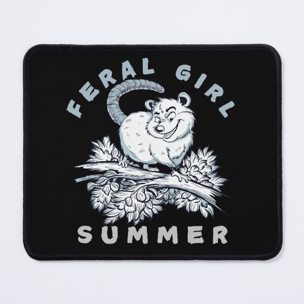 Item preview, Feral Girl Summer Opossum Wild Summer Vibes designed and sold by SkymarArt.