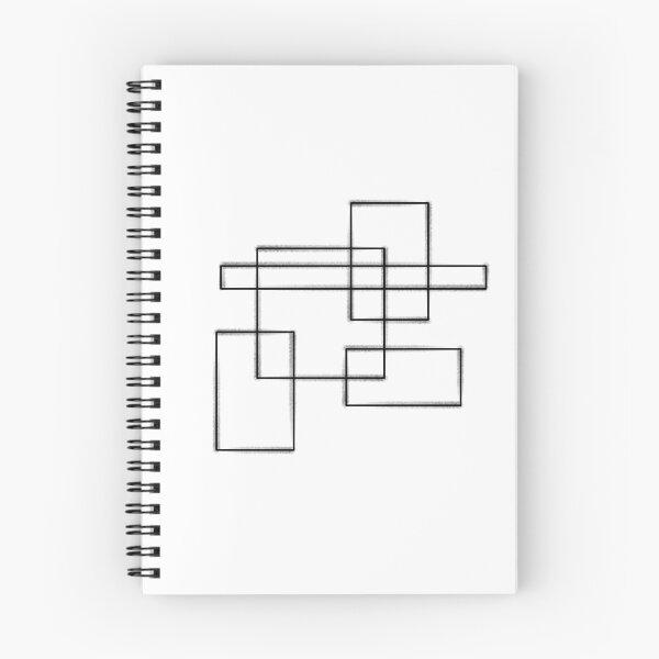 Item preview, Minimalist Geometric Rectangles Line Art - Abstract Modern Design designed and sold by Ice-14.