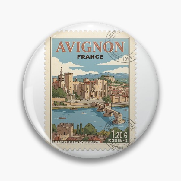 Item preview, Avignon France Palais des Papes Travel Stamp designed and sold by k3rstman1.