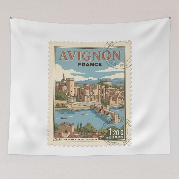 Item preview, Avignon France Palais des Papes Travel Stamp designed and sold by k3rstman1.