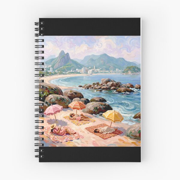Item preview, Arpoador (the Harpoon )a small peninsula between Ipanema and Copacabana.#3 designed and sold by Helios Be. Lavsh.