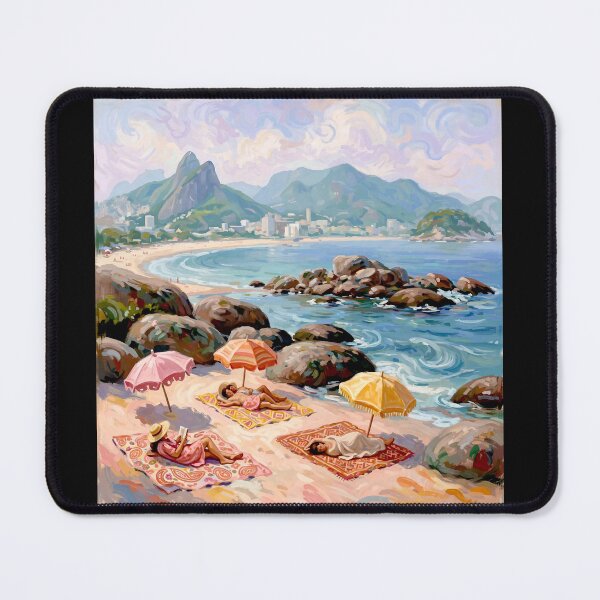 Item preview, Arpoador (the Harpoon )a small peninsula between Ipanema and Copacabana.#3 designed and sold by Helios Be. Lavsh.