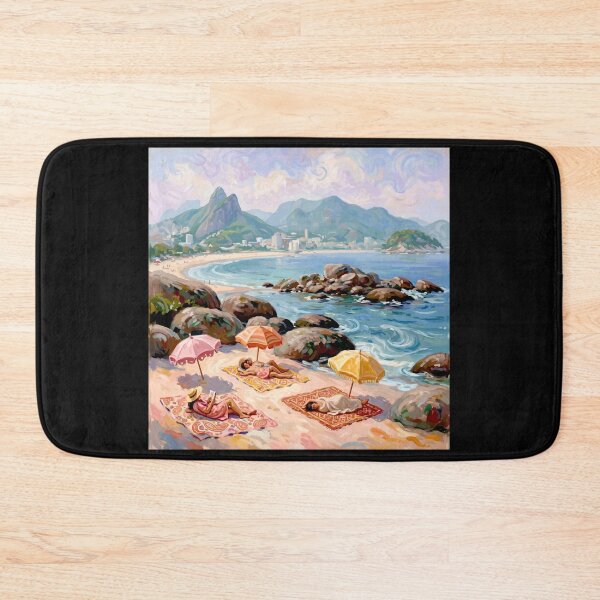 Item preview, Arpoador (the Harpoon )a small peninsula between Ipanema and Copacabana.#3 designed and sold by Helios Be. Lavsh.