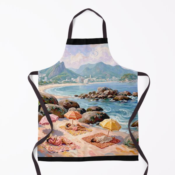 Item preview, Arpoador (the Harpoon )a small peninsula between Ipanema and Copacabana.#3 designed and sold by Helios Be. Lavsh.