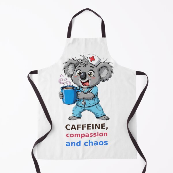 Item preview, Funny Nurse Koala Caffeine Compassion Chaos designed and sold by Surviving Monday Club.
