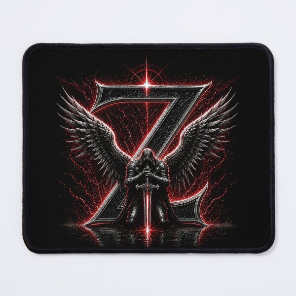 Item preview, Crimson Oath Sentinel Letter Z designed and sold by BlissBlvdShop.
