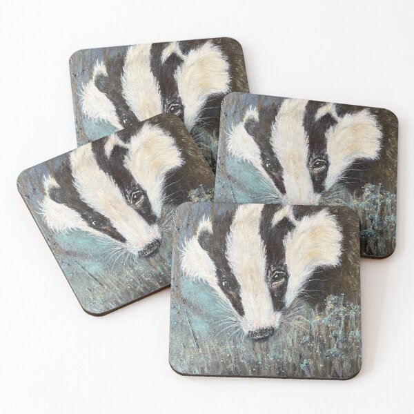 Item preview, badger walk at dusk designed and sold by DoodlesArt62.
